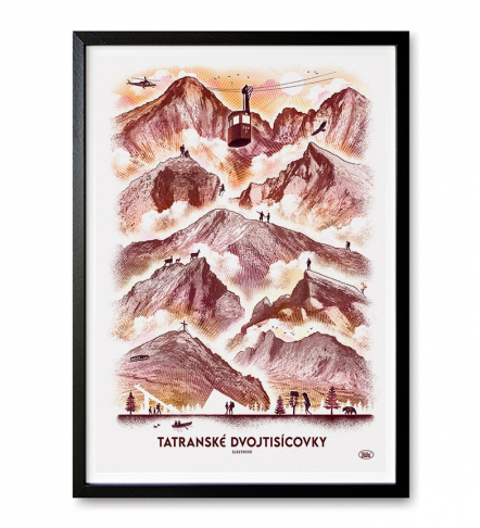 Obrázok pre Poster Tatranské dvojtisícovky